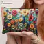 Cheenm Boho Vintage Hai Mặt In Hình Túi Đựng Mỹ Phẩm Du Lịch Vệ Sinh Túi Dành Cho Nữ Dung Tích Lớn Túi Trang Điểm Túi Bảo Quản Quà Tặng VN