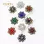 PNPIA- 1 Cái Thanh Lịch Ve Áo Hoa Pin Phóng Đại Thời Trang Retro Sống Động Nhiều Màu Sắc Pha Lê Thủy Tinh Thổ Cẩm Pin Nữ Áo Lớn Phụ Kiện