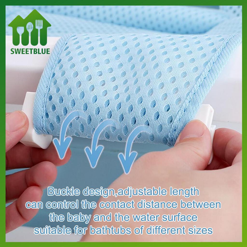 SWEET Lưới tắm sơ sinh điều chỉnh chống trượt, hỗ trợ bé trong bồn tắm