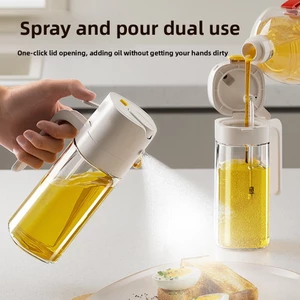Bình xịt dầu thủy tinh trong suốt Dễ sử dụng Hộp đựng Cruet cho nhà bếp gia đình