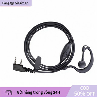 [COD] Tai Nghe Bộ Đàm Chuyên Nghiệp Dây Xoắn - Chân TK, Thiết Kế 360°, Dễ Đeo, Cho Mọi Môi Trường