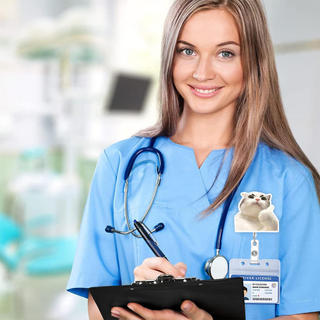 Giá đỡ kẹp huy hiệu vui nhộn Bác sĩ Giá đỡ huy hiệu y tá sành điệu quyến rũ cho công việc Bác sĩ y tá hình cute