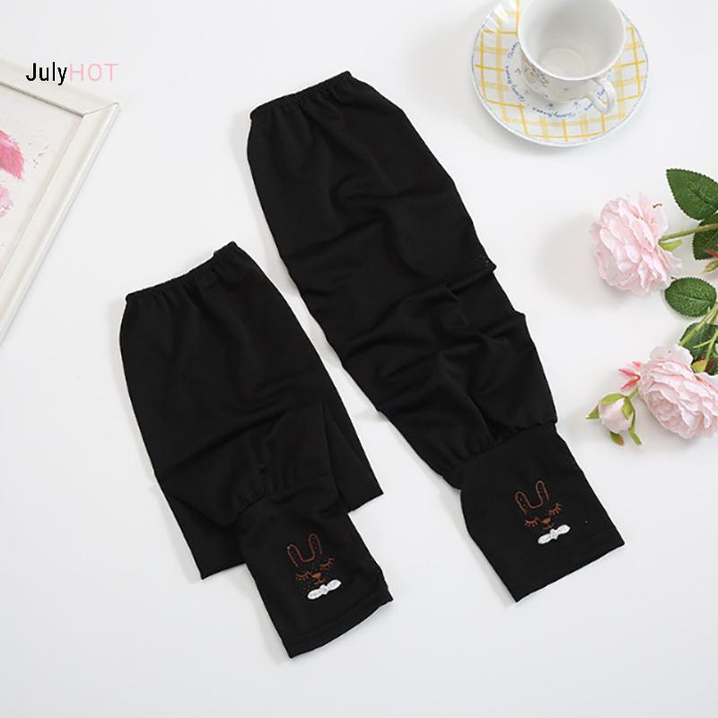 JULYHOT Bao tay lụa lạnh hè chống nắng nam nữ, tay áo dài chống tia UV, ống tay đi xe đạp, mát mẻ, thiết kế không ngón