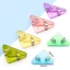 Set 10 Cái Kẹp nhựa màu tam giác - Giữ giấy tờ, tài liệu nhiều màu sắc - SUNND