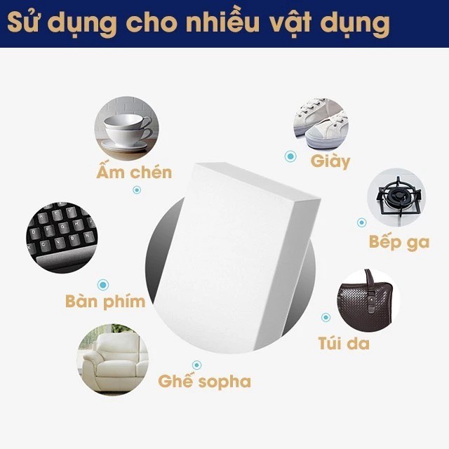 Set 10 Mút Xốp Melamine Lau Chùi, Tẩy Rửa, Vệ Sinh Đa Năng - Miếng Bọt Biển Thần Kỳ [ MÃ 1 484 ]