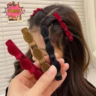 [PNPIA] Kẹp Tóc Màu Trơn Phong Cách Hàn Quốc Cắt Tóc Nổ Kẹp Trán Đổ Barrettes Phụ Kiện Tóc VN