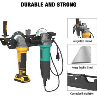 Giá Để Máy Mài Góc 2 Ngăn - Treo Dây Điện Tổ Chức Máy Cắt & Đánh Bóng