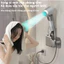 Kệ treo máy sấy tóc phòng tắm, lắp đặt không khoan, ABS chất lượng cao, chịu trọng lượng vững chắc, xoay linh hoạt