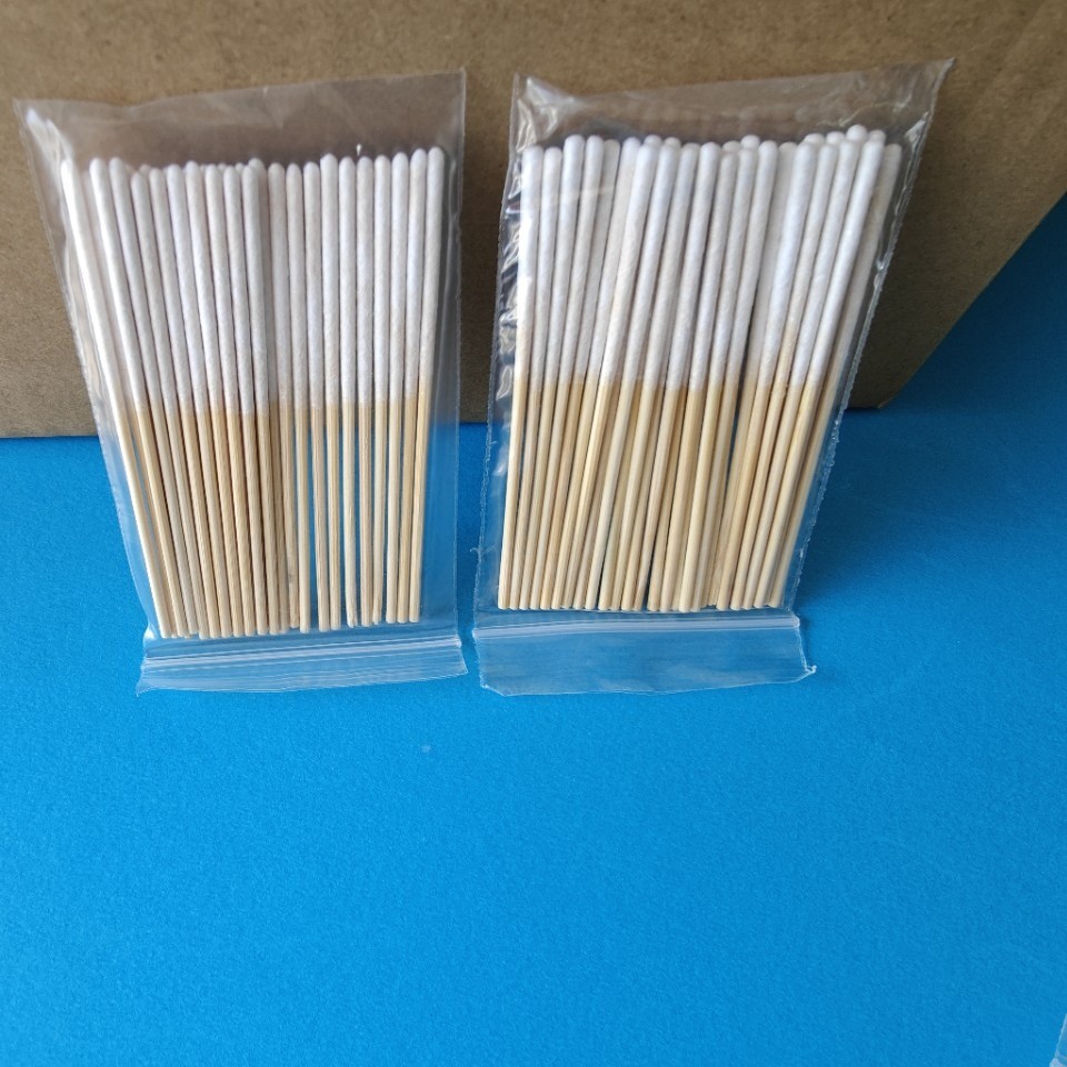 Dùng Một Lần 8cm Bảo Trì Trang Điểm Bông Lỏng Sửa Chữa Bông Lỏng Swabs Thẩm Mỹ Viện Chuyên Dụng Dài Tẩy Trang Ứng Dụng Bông Lỏng PYD