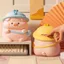 DARON Hoạt Hình Đồng Xu, Vinyl Dung Tích Lớn Đồng Xu Tiết Kiệm Xe Tăng, Sáng Tạo Ins Phong Cách Chống Rơi Chú Heo Dễ Thương Trẻ Em Hộp Bảo Quản Trang Trí