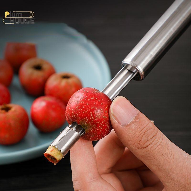 PlumHOUSE Thép không gỉ Trái cây Corer Loại bỏ hạt Dụng cụ rau củ tại nhà cho ngày đỏ Lê Táo gai Tiện ích mát mẻ Phụ kiện nhà bếp VN