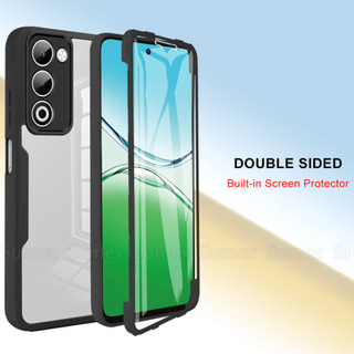 Dành Cho OPPO A5 5G OPPOA5 A5i 4G 2025 Ốp Điện Thoại Trong Suốt Chống Sốc Đôi 360 Toàn Thân TPU Mềm + PC Cứng Trong Suốt Ốp Lưng OPPOA3 OPO A3 CPH2735 CPH2727 CPH2683 CPH2669