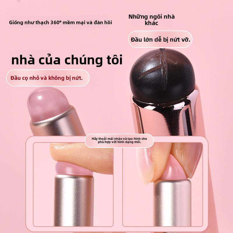 Cọ môi silicone mới có nắp - 【Dễ vệ sinh cực kỳ】, dùng cho son kem/lỏng, cọ trang điểm đa năng & tiện lợi