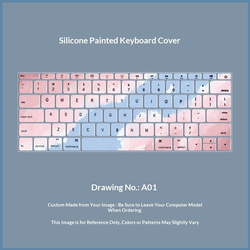 Miếng Lót Silicon Bàn Phím Macbook Pro Bảo Vệ Chống Bụi, Họa Tiết Hoạt Hình | KTAP - World of decals