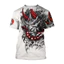 Mới Nhật Bản Samurai Hannya Oni Mặt nạ Rắn 3D In Áo Thun Unisex Tay Ngắn Tee Cho Nam Nữ