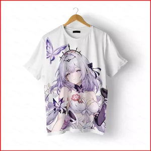 GC1 Honkai Star Rail Castorice thoải mái áo thun mềm mùa hè Áo thun Anime tay ngắn hàng đầu GC1