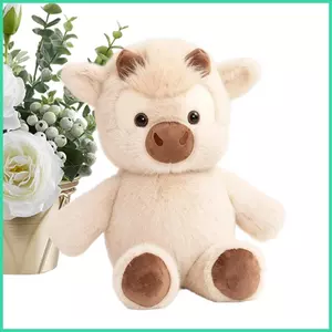 Sang Trọng Động Vật Đáng Yêu Cudly Mềm Trang Trí Sang Trọng Bò Nhồi Bông Động Vật Dành Cho Trẻ Nữ Thanh Thiếu Niên Bạn Bè Bạn Gái sonlekvn