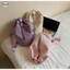 Phong cách Nhật Bản Phong cách Muji / Túi xô Nylon miệng đàn hồi dung tích lớn / Ba lô thể dục Yoga màu trơn / Thời trang đi lại / Túi đeo vai đa chức năng
