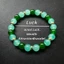 Vòng tay mã não Aventurine xanh dành cho nữ - Miếng đệm mạ vàng hạt tròn - Chúc may mắn Sự giàu có Thu hút thủ công