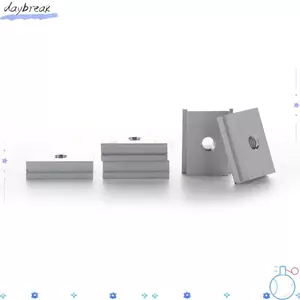 DAYBREAK 10 chiếc T-Slider, Hợp kim nhôm M8 Thread T-Slot Nut, Miter Track Slider Silver Sliding Nut Phụ kiện kênh vít
