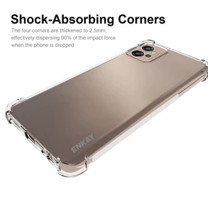 Sẵn sàng giao hàng ENKAY Hat-Prince Vỏ điện thoại chống sốc TPU trong suốt