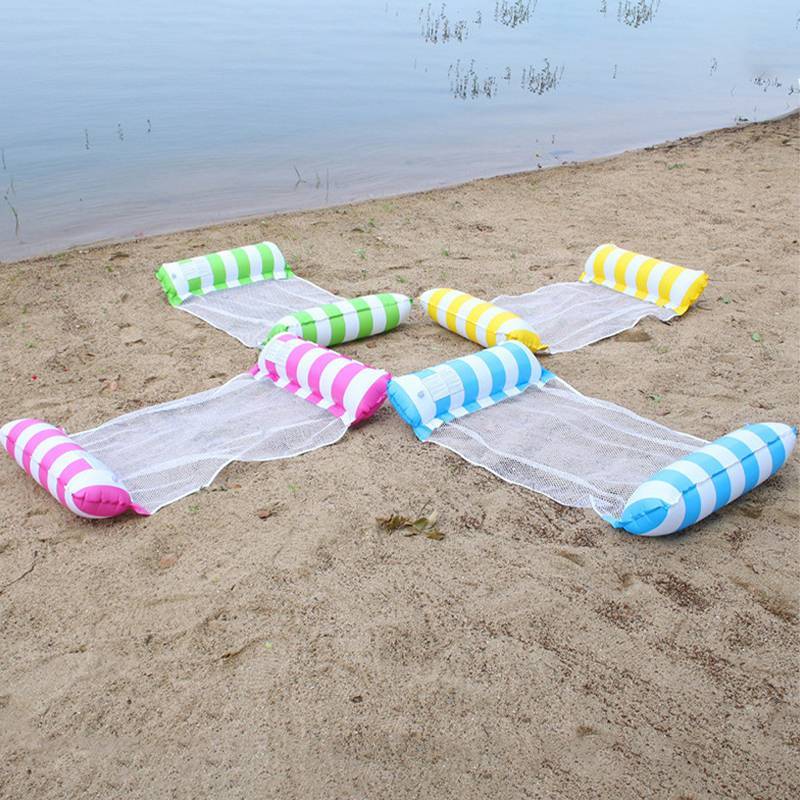 JINHF Nổi Nước Hammo Bơm Hơi Lounger Ghế Dành Cho Người Lớn Bể Bơi Phao Giường Có Lưới Hỗ Trợ Cho Hồ Bãi Biển Thư Giãn Mùa Hè HOT