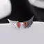 JRP Đỏ Zircon Lông Bông Tai Gothic Punk Thiên Thần Quỷ Cánh Tai Dành Cho Nữ Hợp Thời Trang Phụ Kiện Cho Cuộc Họp JRP