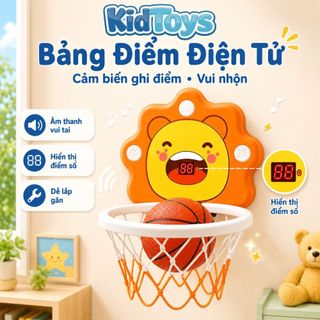 Bộ Bóng Rổ Tự Động Tính Điểm KidToys - Đồ Chơi Vận Động Giúp Bé Nhảy Cao Và Nhanh Nhẹn