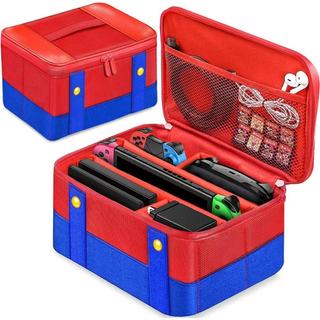 Hộp đựng Nintendo Switch Mario bảo vệ máy chơi game NS dung lượng lớn Vỏ Mềm, Loại To, Khoá kéo bền