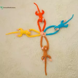 BeautifulHomeA 60cm Cánh Tay Dài Đuôi Khỉ Nhồi Bông Sang Trọng Rèm Ngủ Bé Thoải Mái Đồ Chơi Động Vật Trang Trí Ô Tô Ngày Lễ Tình Nhân Gi VN