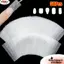 NORDICLIFE 50 Cái Dạng Bọc, Gel UV Pháp Làm Móng Tay Xây Dựng Lụa Sợi Thủy Tinh Nối Dài Móng Tay, Acrylic 8x4cm Giấy Sợi Thủy Tinh Không Dệt