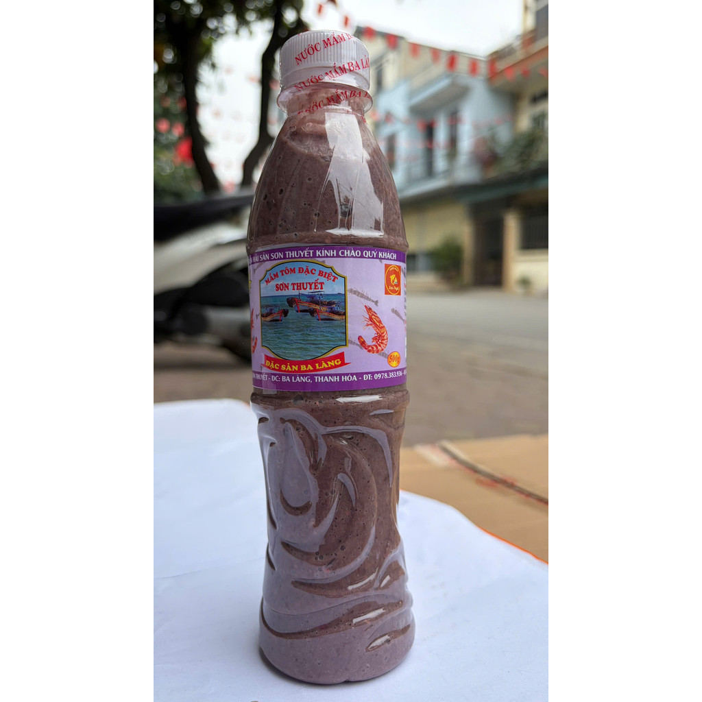 Combo Mắm tôm đặc biệt Sơn Thuyết - Ba Làng chai 500g - 100g - Đặc sản Ba Làng