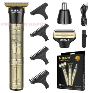 3 TRONG 1 Khô Ướt Đầu Hói Máy Cạo Râu Đa Năng Cắt Tóc Dụng Cụ Cạo Râu Cho Bạn Trai Nam Bạn Bè Quà Tặng