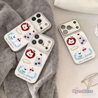 Ốp Lưng Chó Westie In Hình Apple & Cherry Cho Redmi Note 15 14 13 12 12S Turbo 11 SE 11S 11T 10 9 Pro Max Lite 10S 9S 8 Pro Plus 5G 4G Da Sang Trọng Trái Cây Ngọt Ngào Hoạt Hình Bìa Mềm