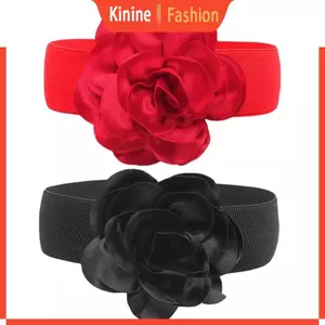 KIN Rộng Thắt Lưng Hoa Thắt Lưng Hoa Trang Trí Thắt Lưng Hoa Co Giãn Thắt Lưng