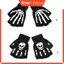 KIN Trẻ Em Halloween Dạ Quang Đồng Hồ Đầu Lâu Găng Tay Nửa Ngón Phát Sáng Trong Bóng Tối Dệt Kim Ngón Găng Tay Cosplay Costum
