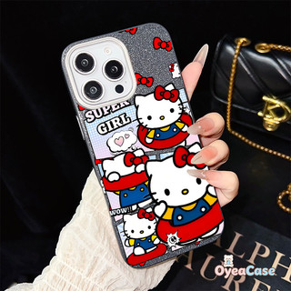 Ốp Lưng IMD Hello Kitty "Super Girl" Cho Huawei Pura 90 Ultra 80 Pro Plus Ultra Nova 14 Pro Ultra Y72S Y72 Y63 4G Honor 600 Pro X7D X5D Plus Magic 8 Lite Vỏ Nơ & Bơi Hoạt Hình
