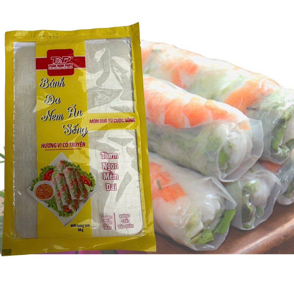Combo Bánh Đa Nem Ăn Sống - Cuốn Gỏi TUẤN NAM PHÁT (mỗi gói 20 lá)