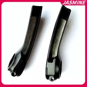 JASMINE 1 Cặp Tay Lái Xe Đạp Hợp Kim Nhôm Leo Núi Tay Lái Xe Đạp Phụ Trợ Cưỡi Sừng Còn Lại Tay Cầm Xe Đạp MTB Phụ Kiện JASMINE