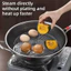 Khay hấp nồi BORAGETE, Giá hấp tròn đa chức năng, Bộ đồ ăn nhà bếp Bánh bao inox 304 Giá đỡ trứng nướng Phụ kiện nhà bếp