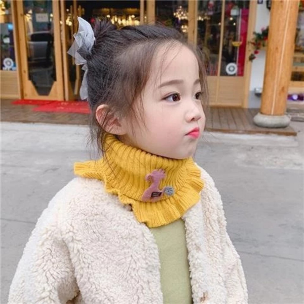 Khăn ống quàng cổ cho bé 3-10 tuổi hình hươu