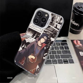 Ốp Điện Thoại Anime NARUTO Sasuke Itachi Cho VIVO V60 V40 V50 Lite Y15S Y04 Y21 Y400 Pro Y22 Y22S Y27 Y29 S1 Y16 Y17S Y19S V23 V29 V25 V30 Pro V30E Vỏ Cứng Bạc Laser IMD Cover