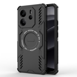 Ốp Điện Thoại Tản Nhiệt Từ Tính Mạnh Mẽ Cho Redmi Note 15 14 13 12 Pro Plus 15C 14C 13C 4G 5G Vỏ Chống Rơi Bốn Góc