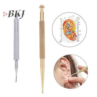 [KJ] Dụng cụ Massage phản xạ mặt Bút châm cứu có thể thu vào Dụng cụ chăm sóc tai lò xo hai đầu Dụng cụ thăm dò điểm Máy mát xa cho mặt [Mới]