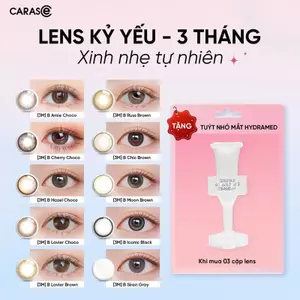 BST Kính áp tròng khoá ẩm 8H 3 Tháng Nhiều Màu CARASE, Lens cận cực hot trend