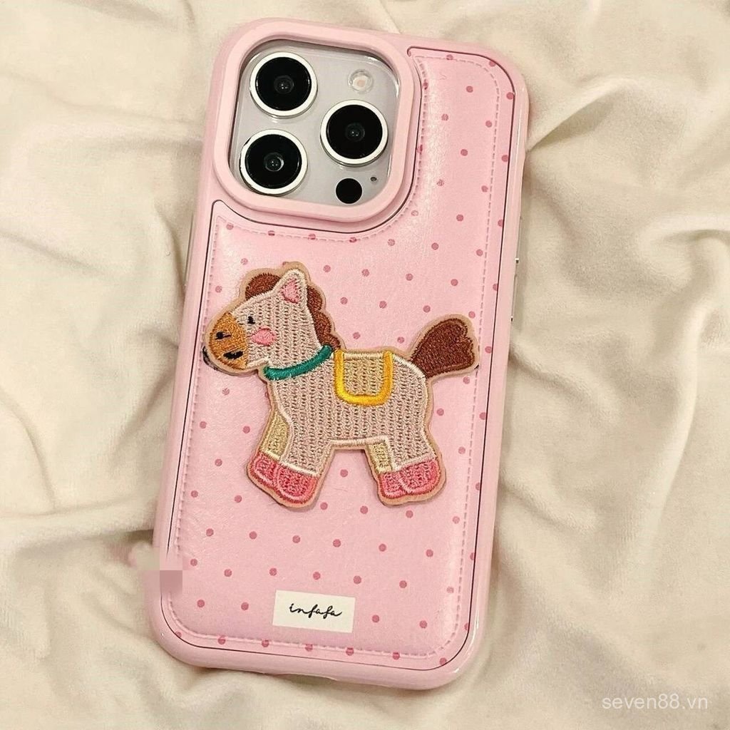 Ốp Điện Thoại Thích Hợp Cho iPhone 7 8 X XS XR XSMAX 11 12 13 14 15 16 17 Pro max Plus Air New Year Foundation Polka Dot Pony Vỏ Bảo Vệ Chống Sốc Bao Gồm Tất Cả XNAC
