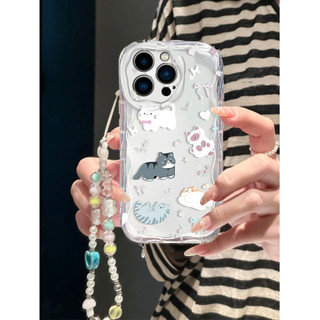 Ốp Lưng Gấu Nơ Mèo Dễ Thương Cho Honor X6A X6C X6B X7B X7A X8A X8B X9B X5B X7D Có Dây Đeo Tình Yêu Dây Treo Dây Buộc Mềm