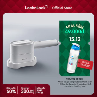 Bàn ủi hơi nước 2 trong 1 LocknLock 2 in 1 steam iron 100ml - Màu trắng ENI262WHT