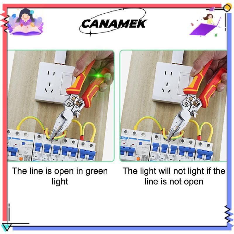 Kìm thợ điện CANAMEK Kìm tuốt dây đa năng 8 trong 1 Kìm đo điện Kìm tuốt dây chống trượt CSF