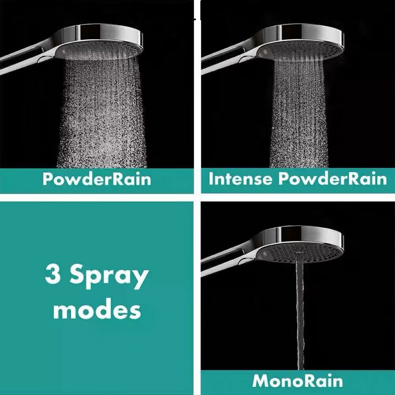 Đầu vòi sen HANSGROHE 26865 Rainfinity 130, loại tiết kiệm nước, ba cấp độ